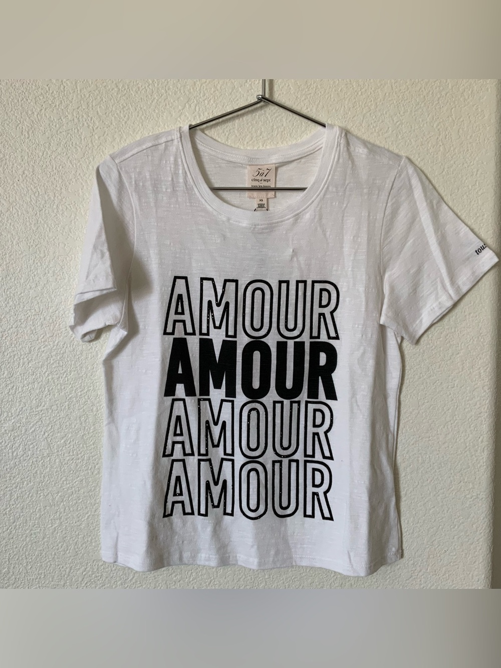 5a7 Cinq a Sept Graphic Cotton Tee XS